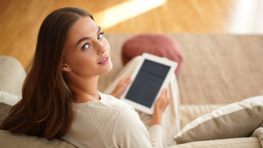 AI girlfriend engaging in chat conversation through Candy AI features.